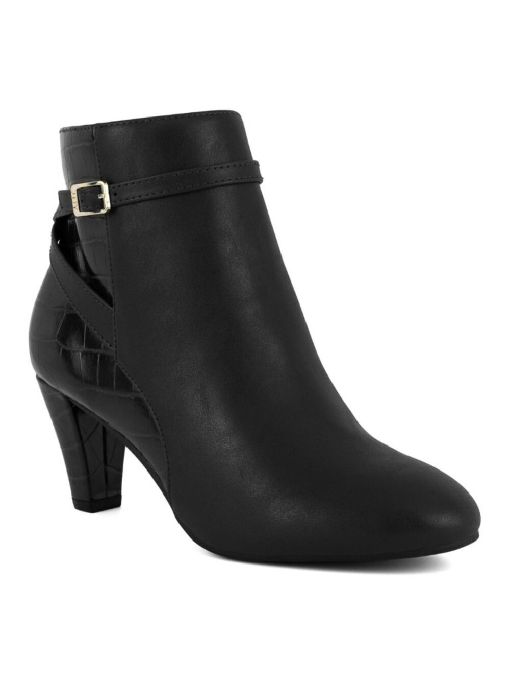 Jones New York Helini Round Toe Heeled Booties Black Sizes 5 & 9.5 M NWT